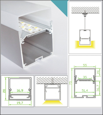 Rectangle Luminaires out diffuser