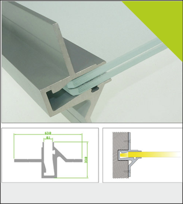 Shelf embebed LED profile